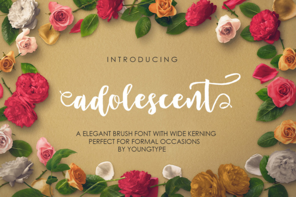 Adolescent Font: Refined Script for Editorial Design
