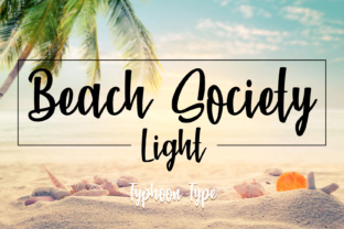 Beach Society Light Font for Digital Marketing
