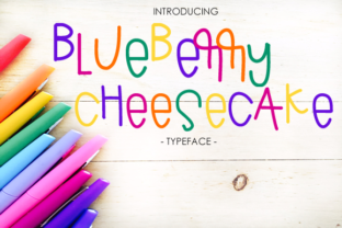 Blueberry Cheesecake Font for Editorial Design