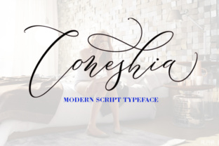 Coneshia: A Luxurious Script Font for Crafters and Product Designers