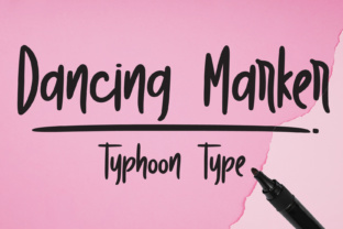 Dancing Marker Font: Bold Handwritten Style for Crafters