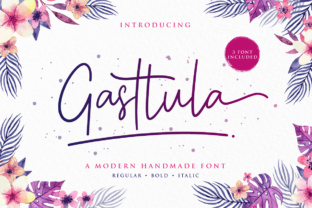 Gasttula Font: A Handmade Typeface for Editorial Design