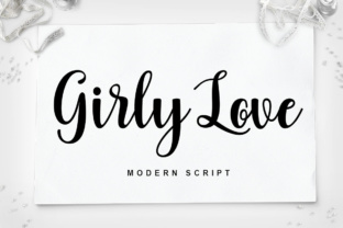 Girly Love: A Modern Script Typeface for Digital Branding and Web Design