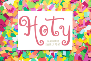 Hoty Font: Testing a Swirly Script for Brand Identity