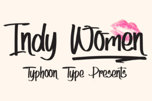 Indy Women Font: A Handwritten Typeface for Makers