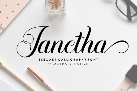 Janetha Font Review: Elegant Script for Brand Identity