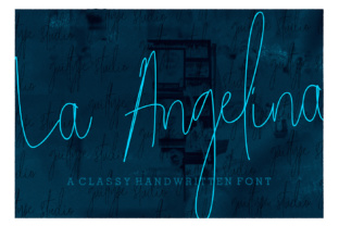 La Angelina: A Modern Handwritten Font That Elevates Small Business Branding