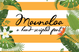 Maunaloa Font: Hand-Inked Charm for Makers