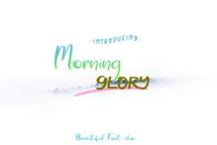 Morning Glory Font: Elevate Your Brand with a Stylish Script Amp Duo