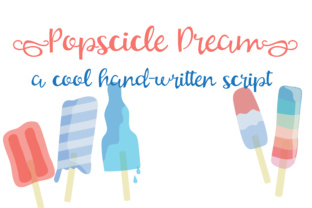 Popsicle Dream Font: Feminine Script for Crafters