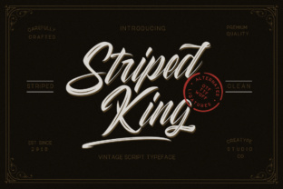 Striped King Font Review for Campaign Design