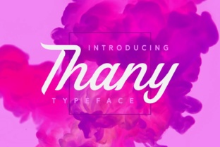 Thany Font: A Painterly Typeface for Small Business Branding