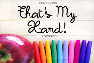 That's My Hand Font: Elegant Script for Modern Web Design