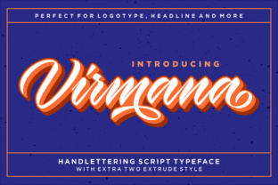Virmana Font: A Retro Brush Script for Bold Branding